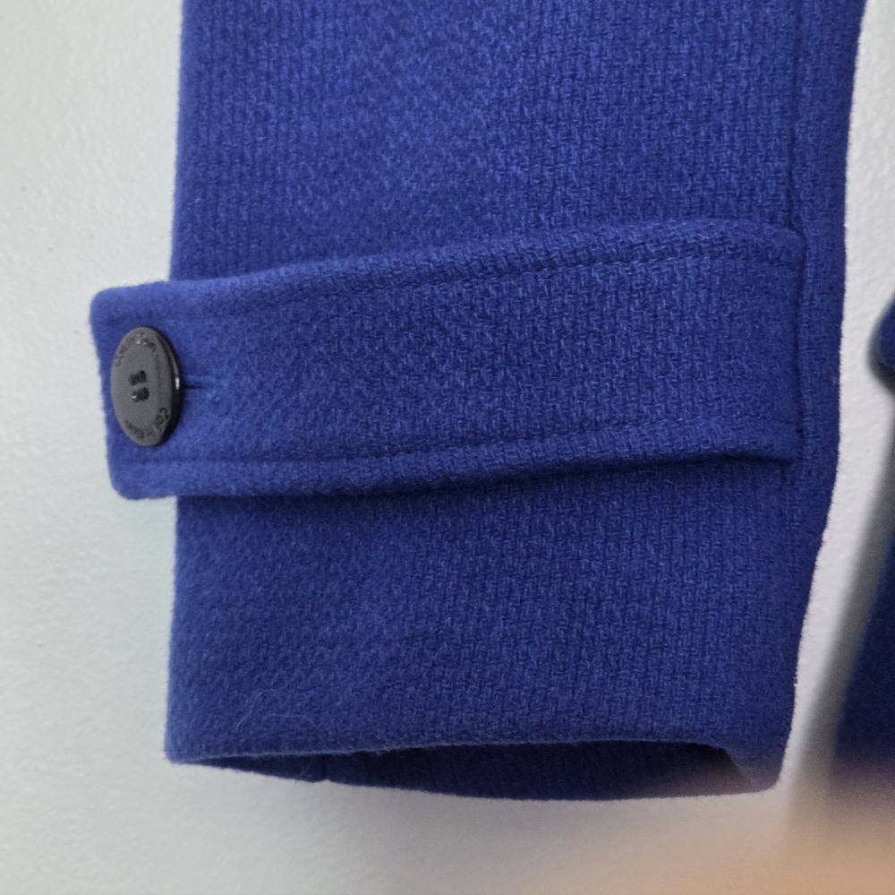 Calvin Klein Wool Coat Women ,Royal Blue Wool Blend Sz 8. - Picture 5 of 16